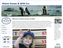 Tablet Screenshot of mainesweetandwild.com